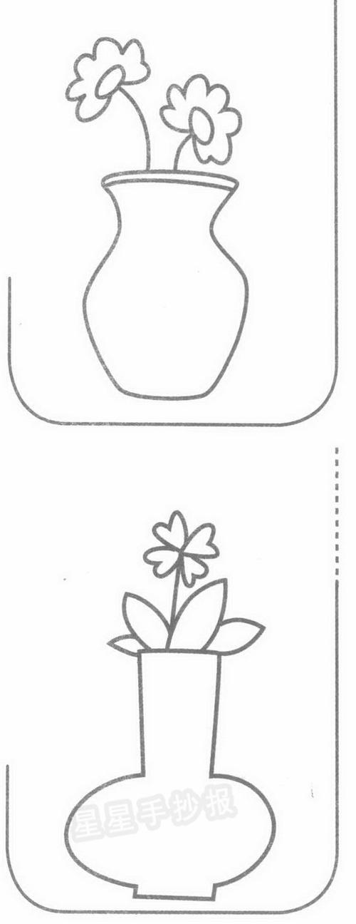 花瓶简笔画图片大全花瓶简笔画图片大全幼儿园