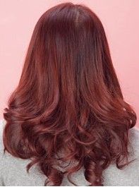 求浅棕红色的头发图片