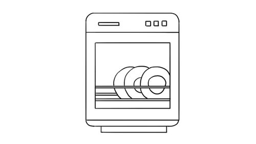 洗碗机简笔画法 洗碗机简笔画怎么画