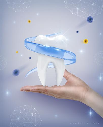 大气美白牙齿海报