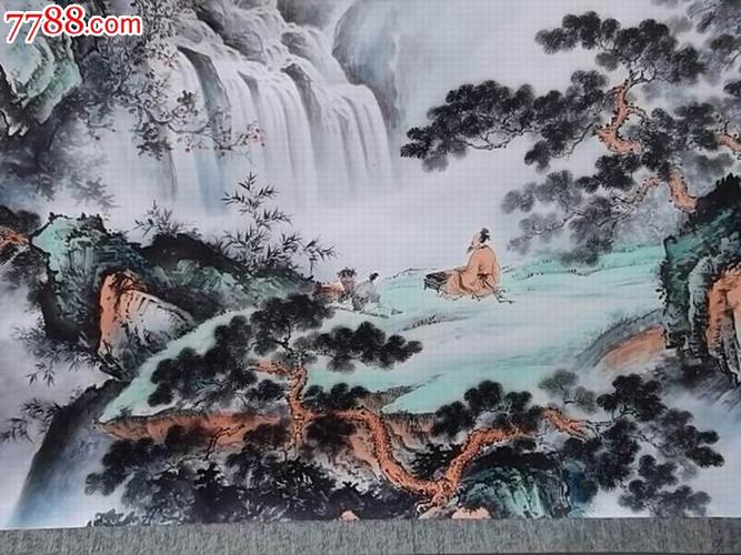 刘继伟巨幅山水《溪山会友》