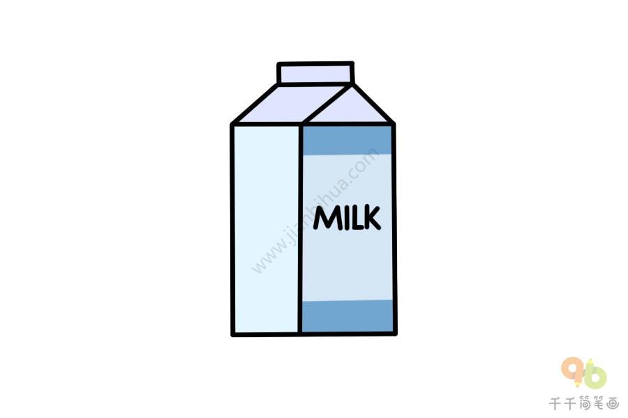 简单的牛奶简笔画