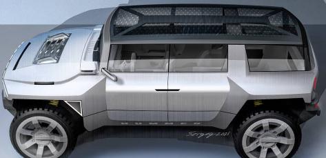 悍马01渲染将为您打造2022 gmc悍马ev