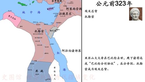 史图馆古埃及历代疆域变化8托勒密王国前期