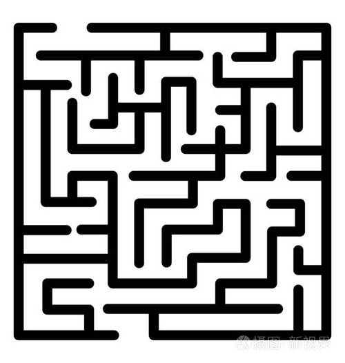 陷阱迷宫线图标设计