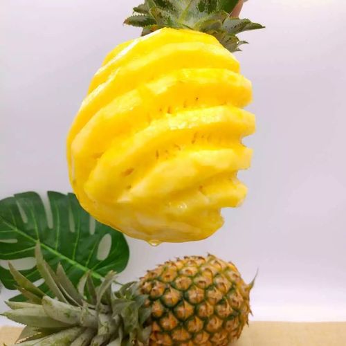 黄灿灿的菠萝肉,就在水里晃呀晃,荡出了清甜的果香