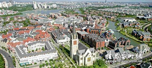 泰晤士小镇鸟瞰图