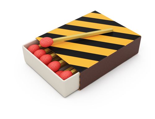 火柴盒,隔绝,白色背景,插画