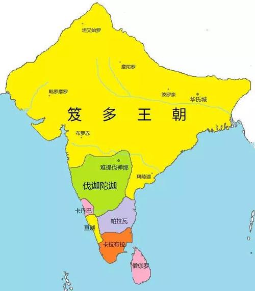 阿育王去世后,摩揭陀帝国分裂,185年,孔雀王朝灭亡.