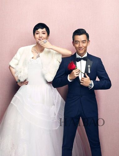 郭采洁,郑恺登《时尚新娘》2015年11月刊封面