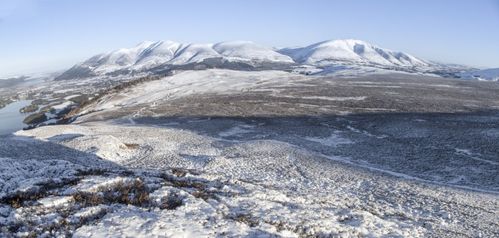 高山冬季冰雪风景图片 - 第1张