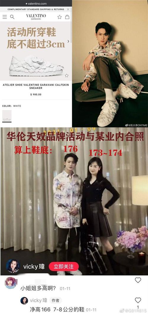 和业内人士的身高对比