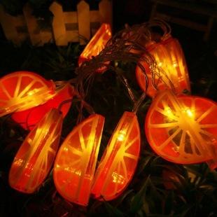 2018ins超火爆创意橙子灯串led装饰灯卧室房间布置