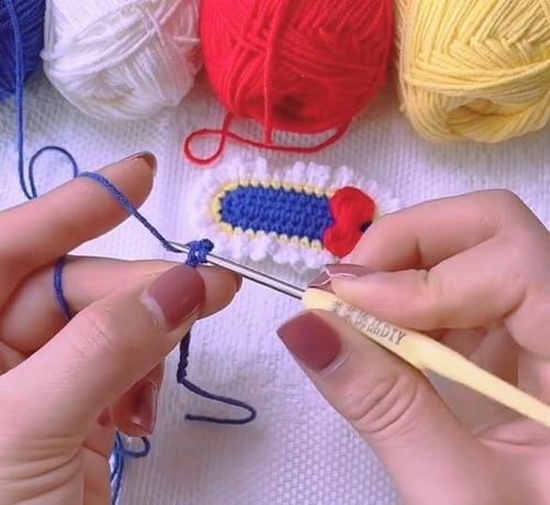 漂亮可爱的毛线发夹编织教程,简单易学,新手也能学会