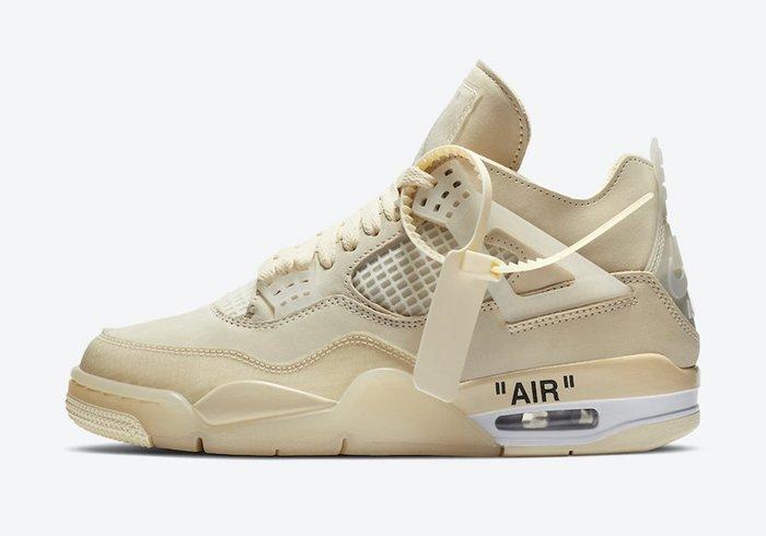 新款off-white x air jordan 4 "sail"官方图片发布