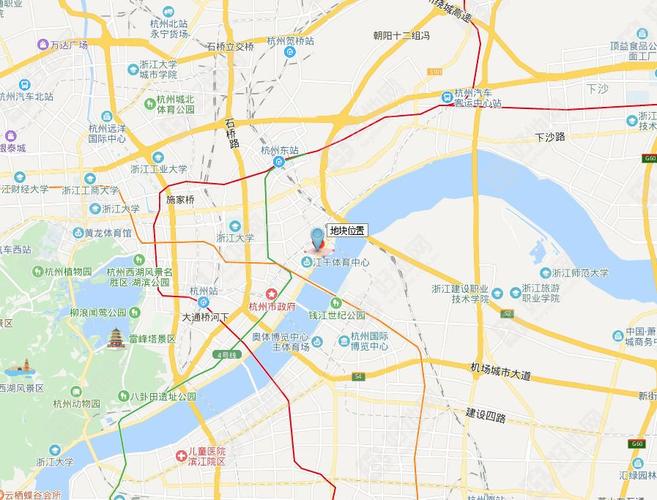 杭州钱江新城区域京杭运河与钱塘江交汇处1宗地块预计