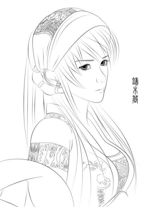 秦时明月简笔画教程
