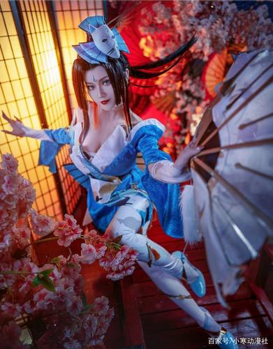 王者荣耀不知火舞魅语cosplay,一貌倾城,占尽风流