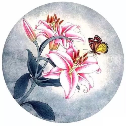 国画教程百合工笔画法解析