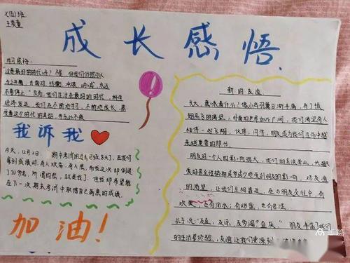 第四届"成长感悟"主题手抄报获奖及入围作品展—银川景博学校心理健康