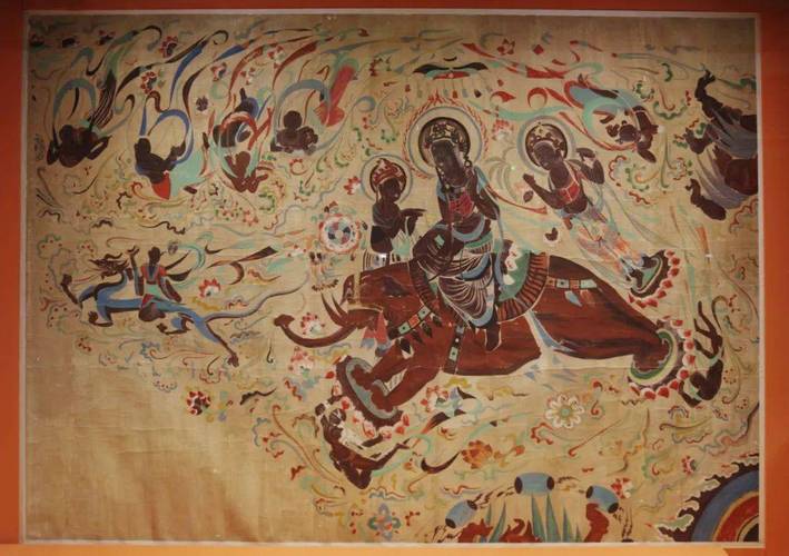 莫高窟第329窟初唐《乘象入胎》(李其琼临摹)