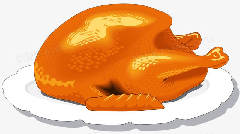 卡通烤鸡烤鸡腿感恩节烤鸡pngeps烤鸡png烤鸡png手绘烤鸡免抠素材png