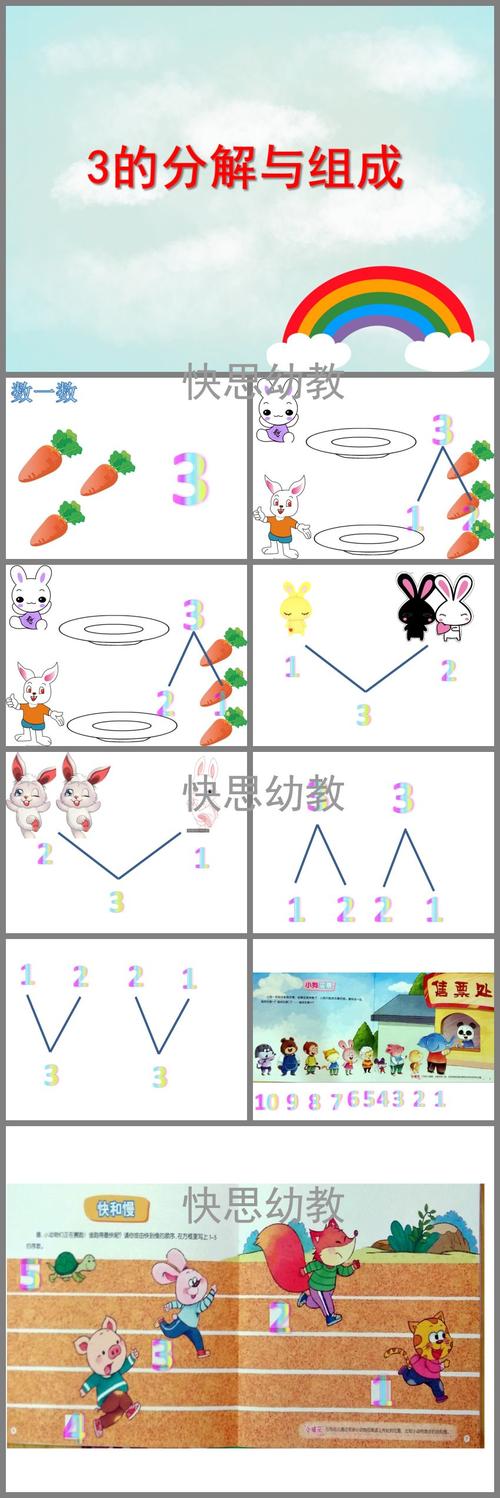 中班数学《3的分解与组成》ppt课件
