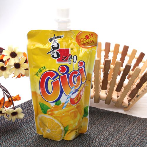 喜之郎cici果汁果冻爽柠檬味150克支儿童零食布丁水果冻果味