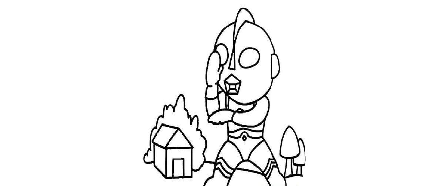 奥特曼简笔画图片大全