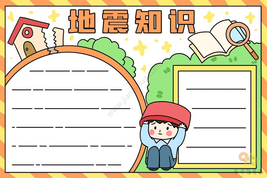 地震知识手抄报