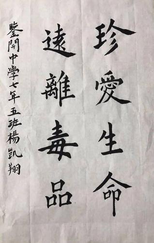 一幅幅优秀作品表达着同学们拒绝毒品诱惑,远离毒品的决心,愿意面向