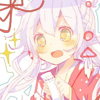 兔耳朵动漫萌少女头像