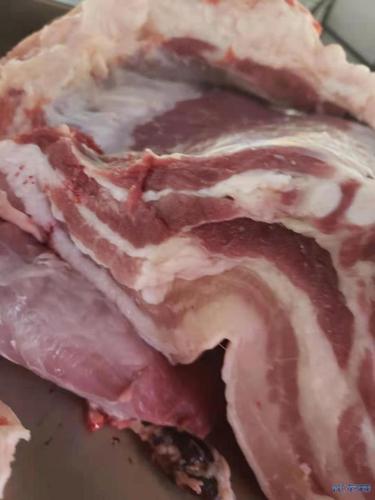 拆分了一个多小时终于拆解完毕啦!猪肉5265块钱,猪头255块钱.