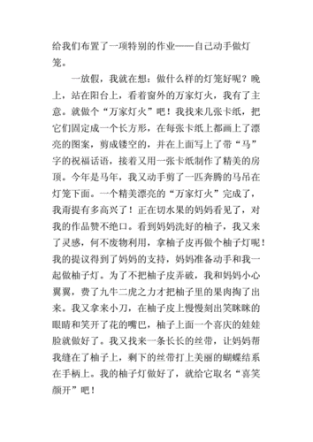 关于做灯笼的作文500字400字300字200字.docx