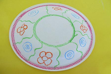 2.一个美丽的盘子就画好了.