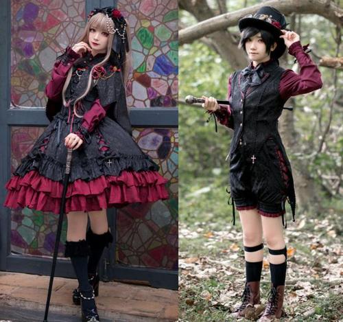 洛丽塔情侣装除了王子装和lo裙搭配,还可以这样搭配