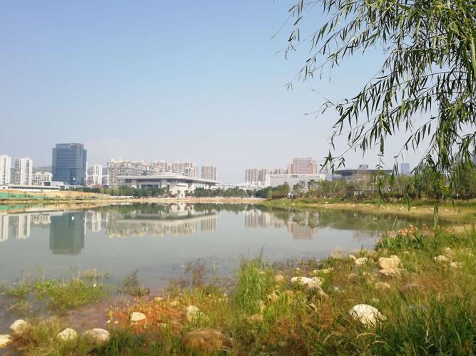 龙岩新地标一一建设中的龙津湖公园