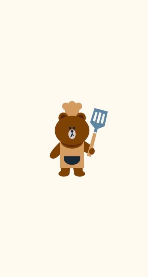 line friends 壁纸 iphone 可妮兔布朗熊 更多line friends壁纸请关注