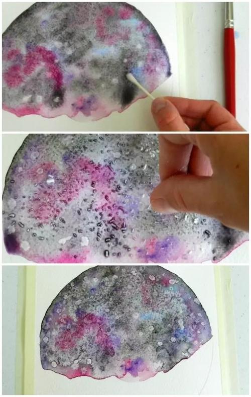 教程教你用两种巧妙的方式来画水彩星空