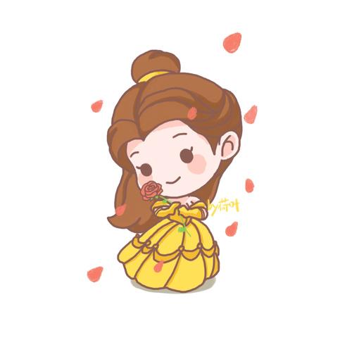 q版迪士尼公主系列~画的美女与野兽里的贝儿公主(  ) q版迪士尼公主