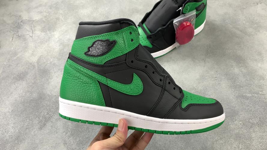 air jordan 1 aj1黑绿脚趾 乔1黑绿 篮球鞋 555088-030 | 又拍图片