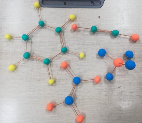 学生制作有机分子模型集锦