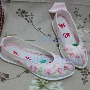 懒婆娘 手工绣花弓鞋 配汉服 翘头鞋 翘头履