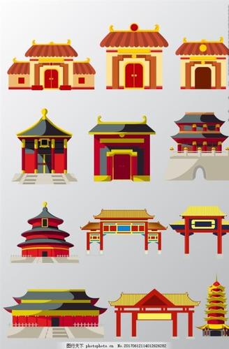 古建筑房子简笔画