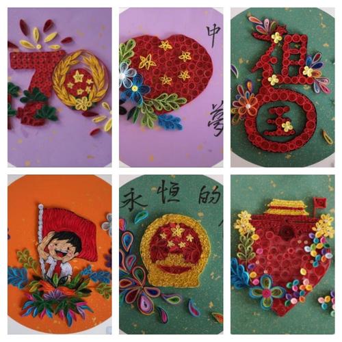 吉舒中心校衍纸工作坊学生现场制作的衍纸作品,本期作品主题紧紧围绕