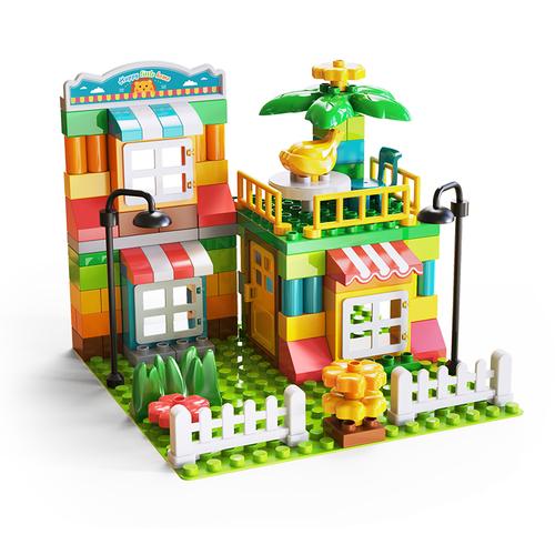 费乐100颗粒小房子积木儿童益智力拼装积木男女孩子百变拼插玩具16251