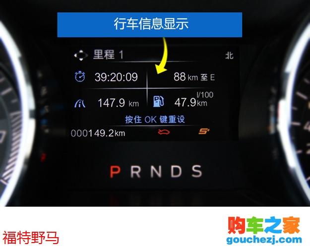 福特野马仪表盘指示灯图解 福特野马仪表盘详解图解-汽车图片大全