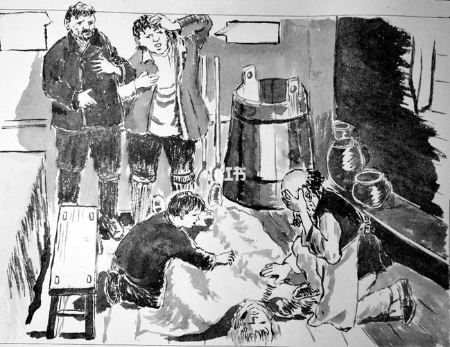 高尔基的《童年》小人书插画041_插画_童年_画画_文化