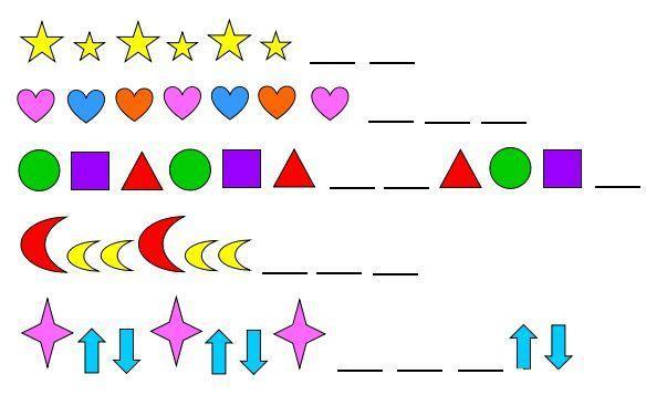 小学二年级数学,图形变化怎么找规律