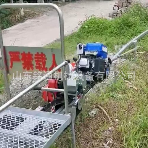 山地单轨运输车 果园单轨搬运车 农用汽油牵引轨道车 载重200公斤